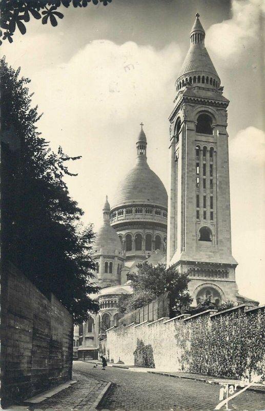 Postcard France Paris la basilique du Sacre Coeur