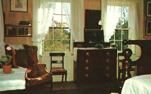 Postcard Home Of Ralph Waldo Emerson Pilgrims Guest Room Concord Massachusetts