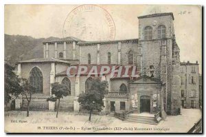 Old Postcard Thiers P D Eglise Saint Genes Historical Monument