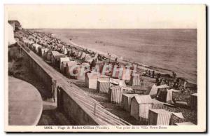 Old Postcard Saint Gilles Beach View from the Villa Notre Dame