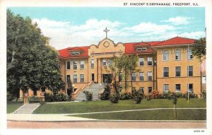 FREEPORT, Illinois IL   ST VINCENT'S ORPHANAGE  Stephenson Co  ca1920's Postcard