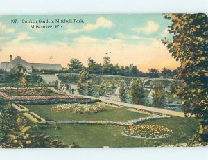 Divided-Back PARK SCENE Milwaukee Wisconsin WI H3782