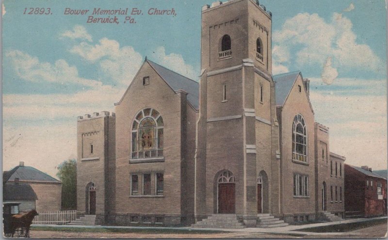 Postcard Bower Memorial Church Berwick PA