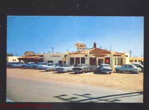 HOLBROOK ARIZONA ROUTE 66 THE MOTAURANT RESTAURANT OLD CARS POSTCARD N.M