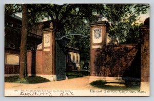 1907  Harvard University  Cambridge  Massachusetts     Postcard
