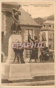 Old Postcard Dinant 1914 Monument to the War of the Dead 1918 Sculptor Frans ...
