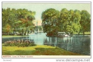 Boston, Massachusetts, PU-1908   Lake in public Garden