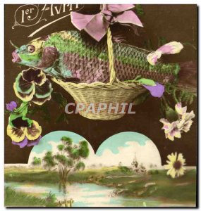 Old Postcard Fantasy Poisson April 1st