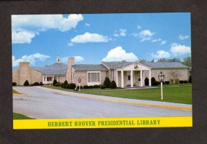 IA President Herbert Hoover Presidential Library West Branch Iowa Postcard