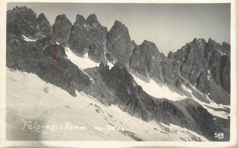 Mountaineering Austrian Alps Valgragis kamm von Osten 1927