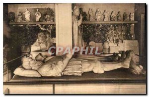 Postcard Old Gisants Rene Beauvau and Claude Baudoche his wife Church Noviant...