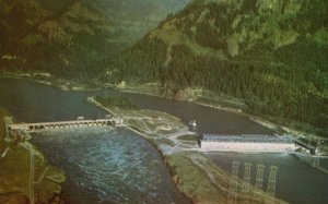 Vintage Postcard  Aerial View Of Bonneville Dam And Power House Washington