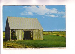 Lone Barn Near Acadian Dykes, Tantramar Marshes, Amherst, Nova Scotia,