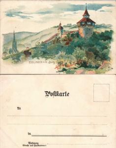 ESSLINGEN a/N. BURG GERMANY ANTIQUE POSTCARD