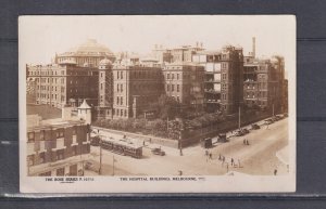 VICTORIA, MELBOURNE, HOSPITAL BUILDINGS, c1930 Rose Series real photo ppc.