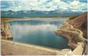 Taylor Park Reservoir Taylor River Gunnison Colorado CO 1963