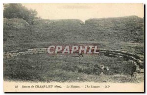 Old Postcard Champlieu Ruins Oise Theater