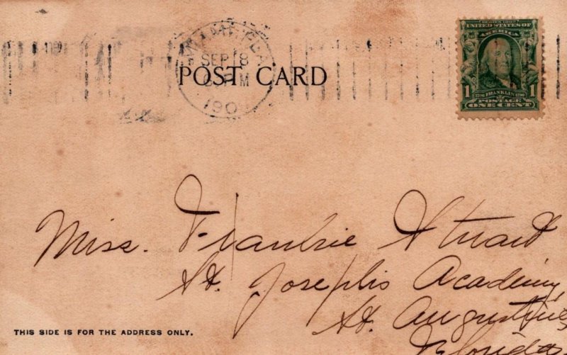 PRESBYTERIAN CHURCH MIAMI FLORIDA POSTCARD 1906