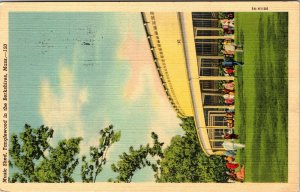 Music Shed Tanglewood in the Berkshires Mass. Linen Posted 1940 VTG Postcard 