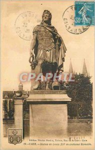 Old Postcard Caen Statue Louis XIV in Roman Costume