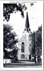 Postcard - Unitarian Church - Northfield, Massachusetts