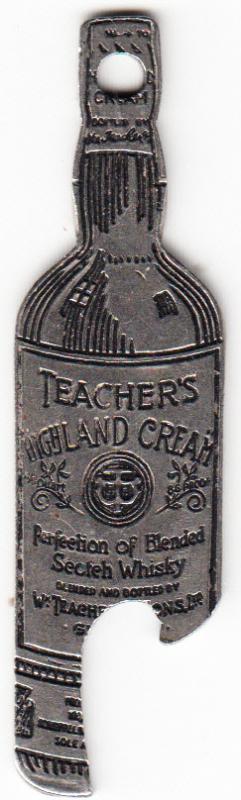 Teacher's Highland Cream Key Chain Bottle Opener