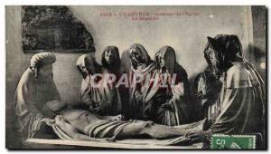 Chaource Old Postcard Interior of & # 39eglise The sepulcher