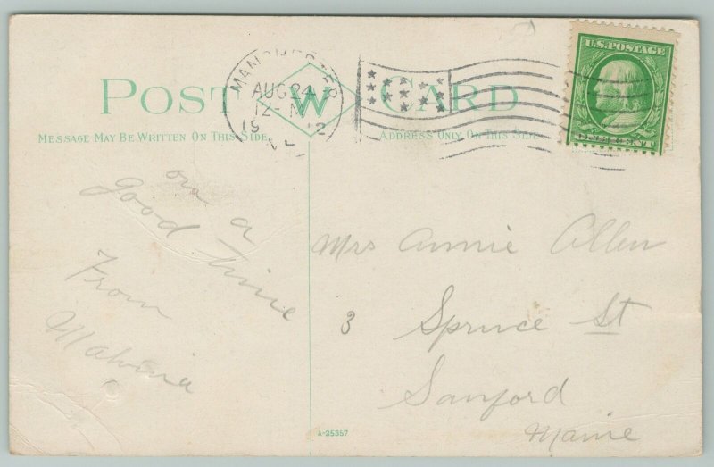 Manchester New Hampshire~City Hall~c1910 Postcard