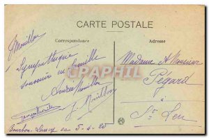 Old Postcard Bourbon Lancy Old City Walls
