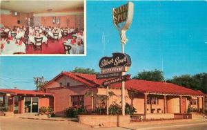 Carlsbad New Mexico 1963 Motel Stevens Silver Spur Restaurant Postcard 281