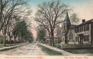 Main Street Kingston Mass. c.1909 Postcard A166