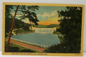 Baltimore Md, Loch Raven Dam and Spillway Near Baltimore Postcard C11