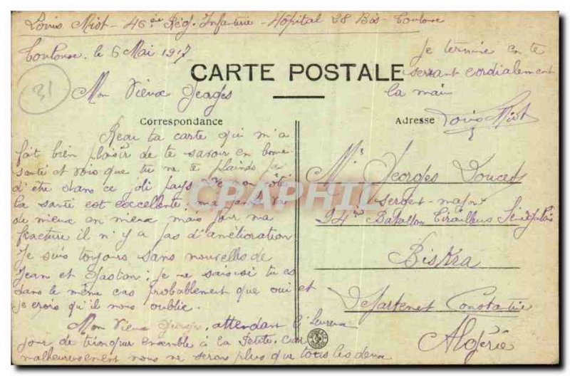 Toulouse - The Blowing - Old Postcard