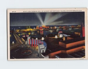 Postcard Night View, Chicago World's Fair, Chicago, Illinois