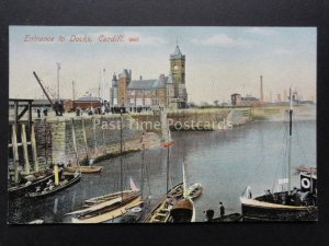 Cardiff: Entrance to Docks c1908 Pub by M.J.R.B.