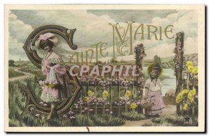 Old Postcard Fantaisie Marie Surname