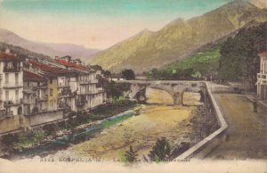 France Sospel La Bevera et le Promenade Vintage Postcard 02.99