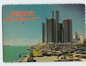 Postcard Detroit, The Motor City, Detroit, Michigan