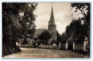 c1910 Bembridge Church Isle of Wight England Antique RPPC Photo Postcard