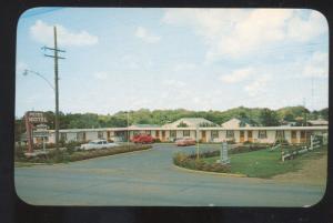 SEDALIA MISSOURI PETE'S MOTEL 1950's CARS VINTAGE ADVERTISING POSTCARD MO.