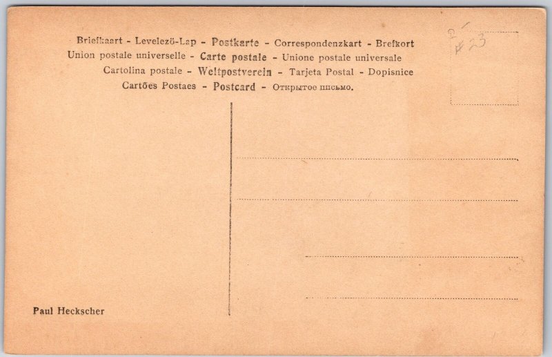 Frans von Scheele Self Portrait Real Photograph Postcard