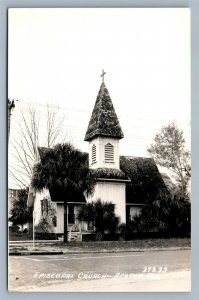 APOPKA FL EPISCOPAL CHURCH VINTAGE REAL PHOTO POSTCARD RPPC