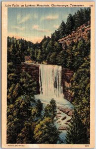 Lula Falls On Lookout Mountain Chattanooga Tennessee TN Pines Waterfall Postcard