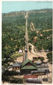 Vintage Postcard 1914 Cable Incline Up Tourist Attraction Lookout Mountain Tenn