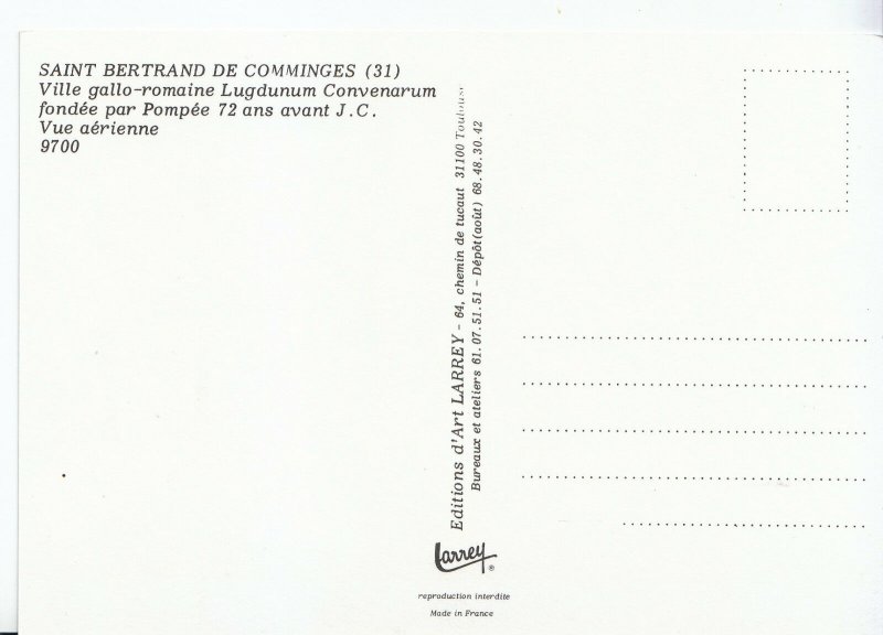 France Postcard - Saint Bertrand De Comminges - Ville Gallo-Romaine   AB2303