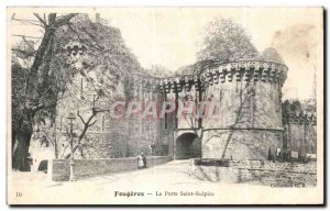 Old Postcard Fougeres Porte Saint Sulpice