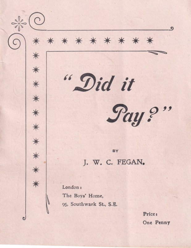 London Boys Home Reform Did It Pay Child Orphanage Homeless Ephemera Book