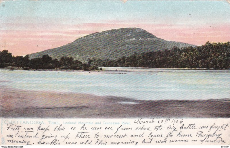 Lookout Mountain & Tennessee River , CHATTANOOGA , Tennessee ; PU-1906