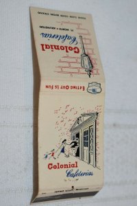 Colonial Cafeterias Ft. Worth Arlington 20 Strike Matchbook Cover