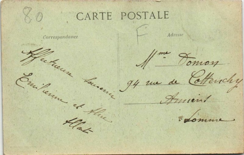 CPA DOULLENS Usine a gaz (758074)